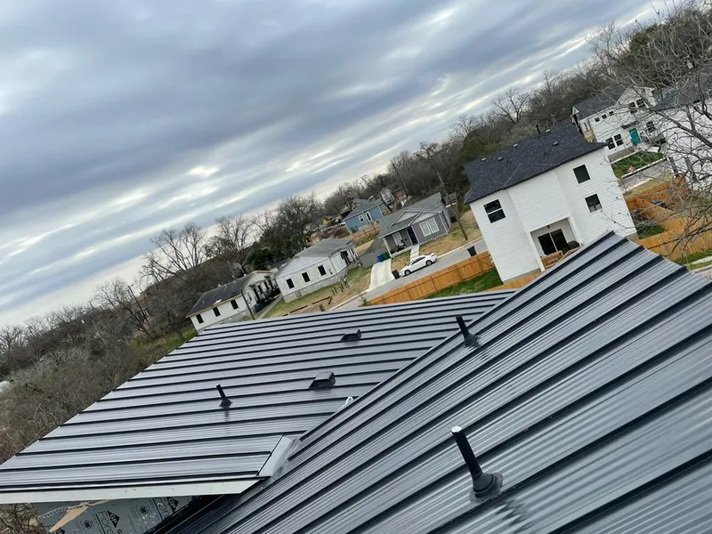 Standing seam metal roof panels with vents for Skylight Repair in Camp Verde